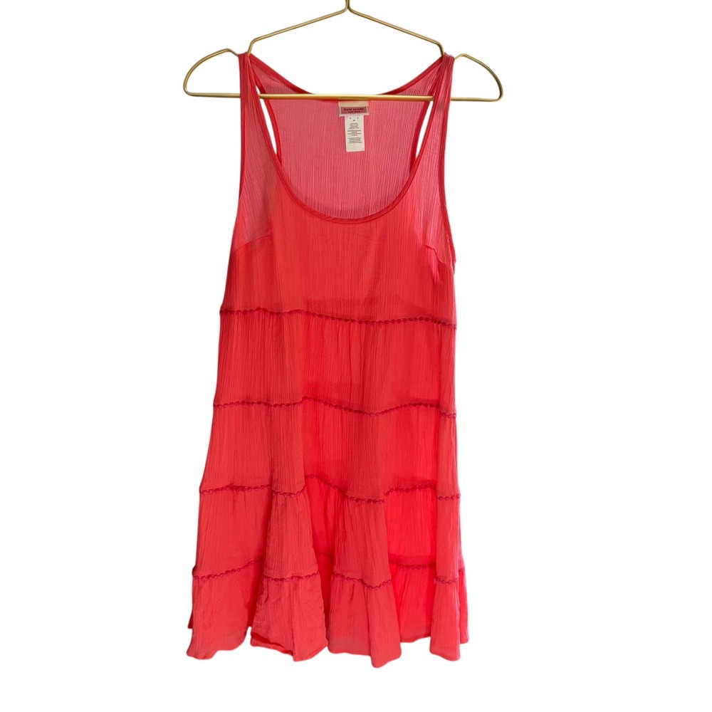 Kate Spade sundress/coverup tiered with crochet detail. Size Small EUC